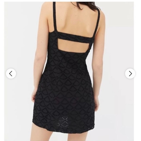 Urban Outfitters Wilma Eyelet Body-Con Mini Dress Size L NWT - Picture 3 of 11